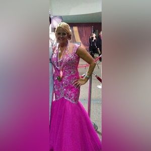 Panoply Hot Pink Evening Gown